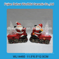 Керамический снеговик и сливочный набор с ложкой на рождество